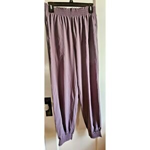 ATHLETA Savannah Jogger dusk violet‎ high rise paperbag waist Sz 6